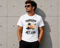 T-Shirt Branca Manga Curta Jet Lag